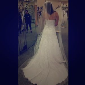 David’s Bridal A-line Wedding Gown (V3587)